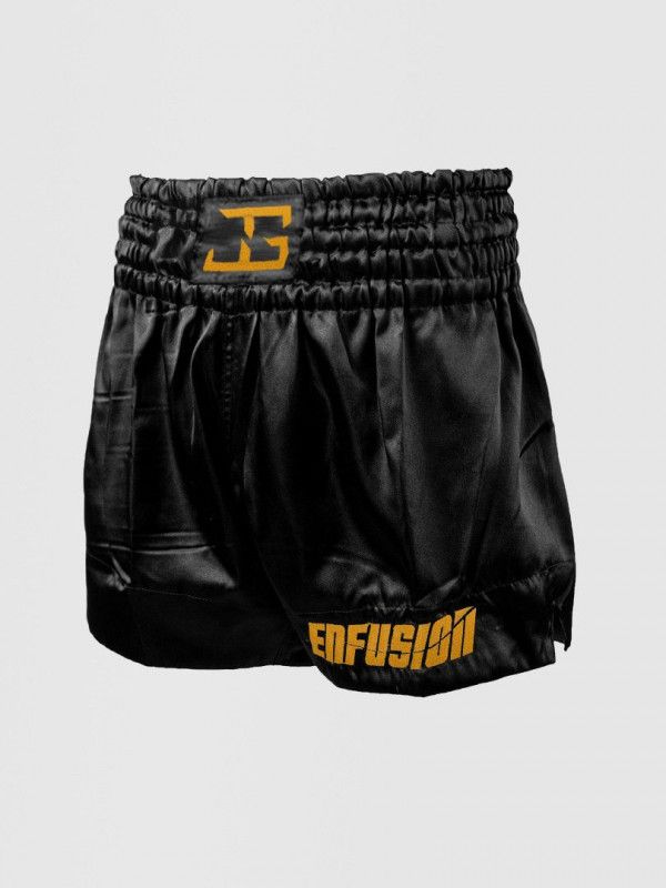 JGxEnfusion Inflict Muay Thai Short – Black/Gold