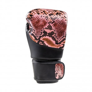 Joya Thailand Kickboxing Glove - Snake - Roze Zwart - Microfiber Synthetisch Leer