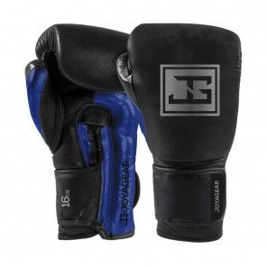 Joyagear Contender Velcro Boxing Gloves – Black/Blue
