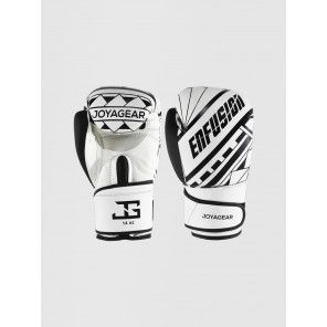 JGxEnfusion Tribe Velcro Boxing Gloves – White