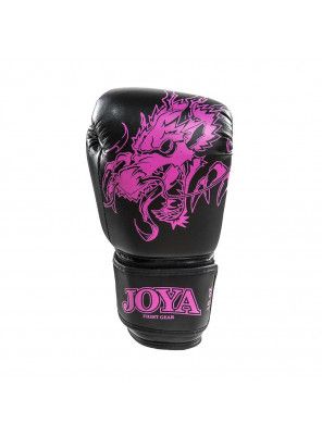 Joya (Kick)bokshandschoenen kids - PU leer - Roze draak